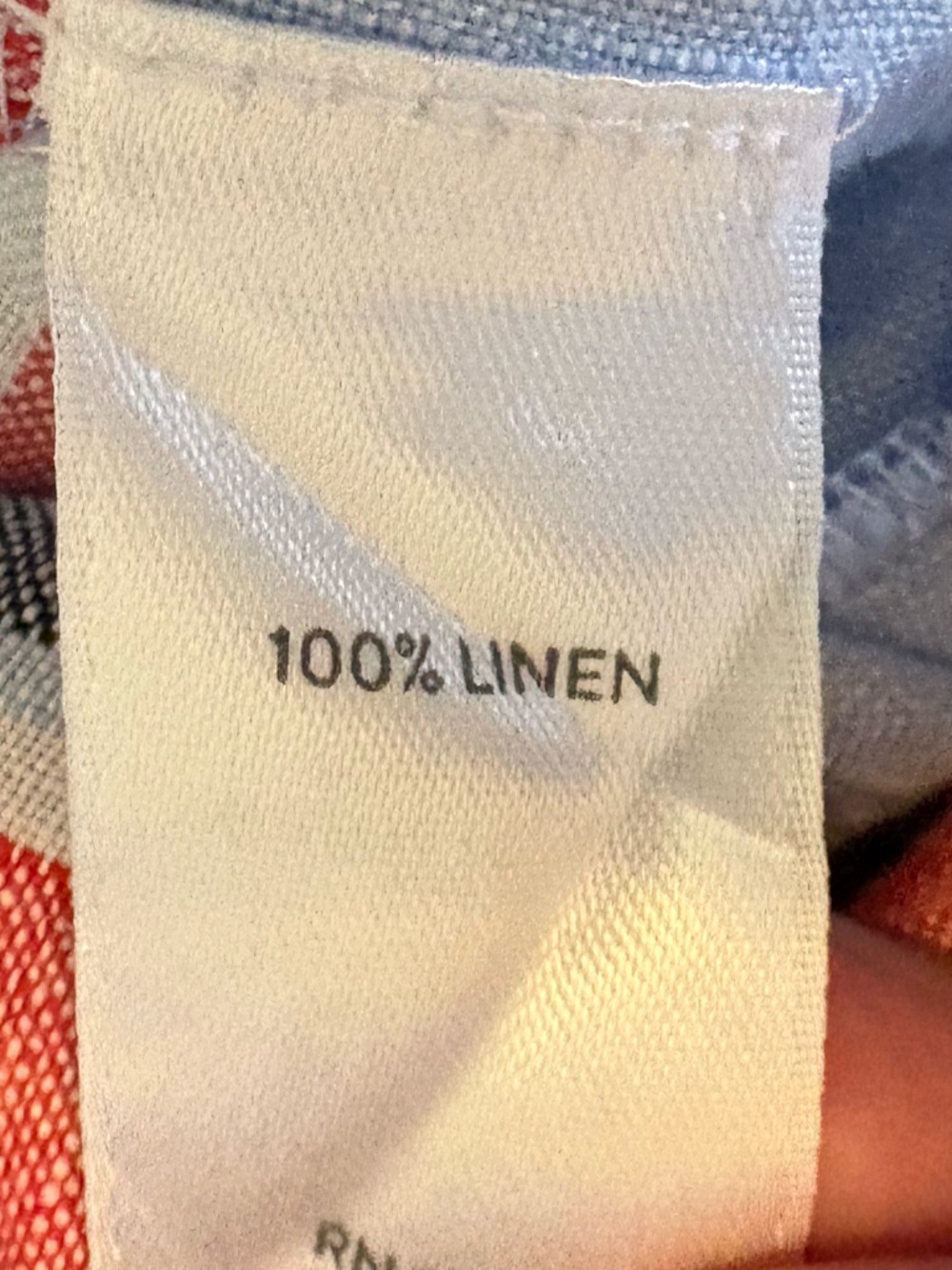 J. Jill Love Linen Light Blue V-Neck Dress Striped Hem Above Knee Length - Picture 10 of 12